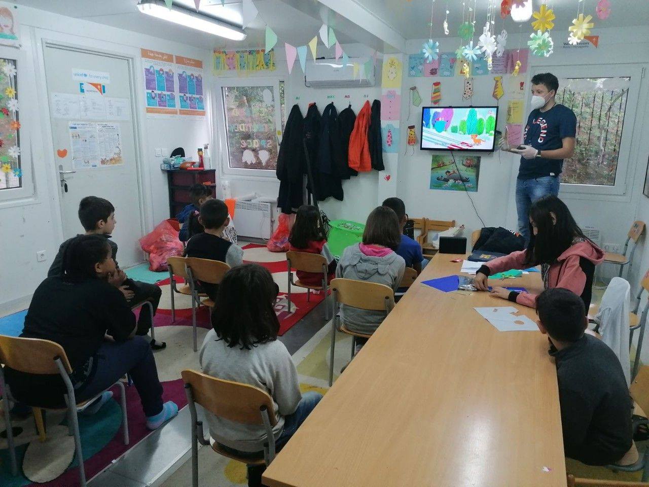 Children in Child-Friendly Space in Bosnia