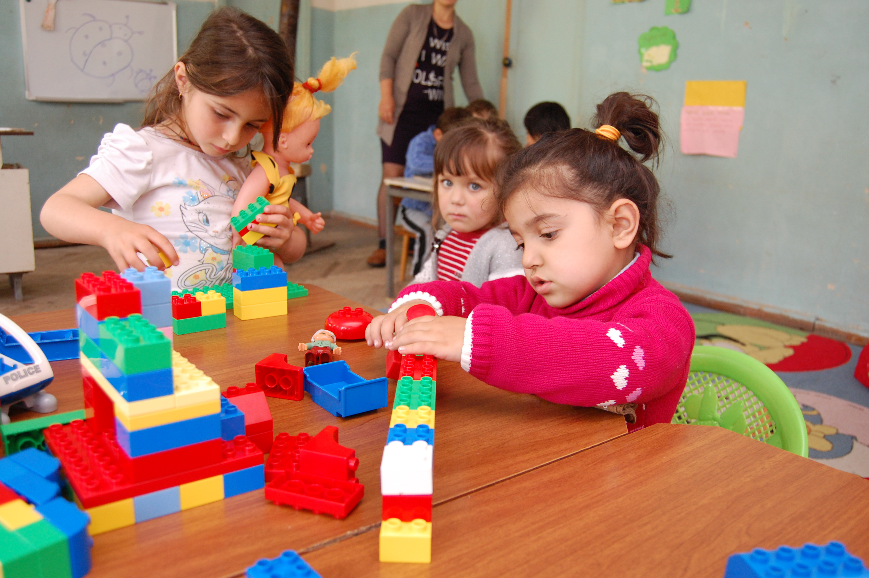 Children participate in inclusive education programming in Georgia
