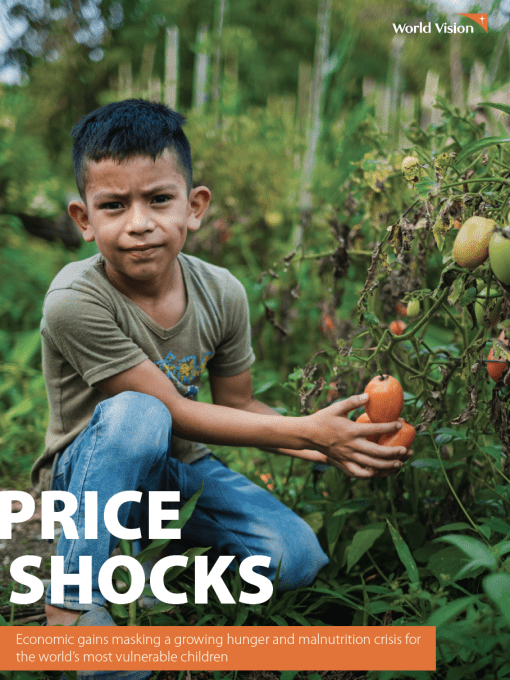 This is the cover page for Price Shocks 3.0 report from World Vision International