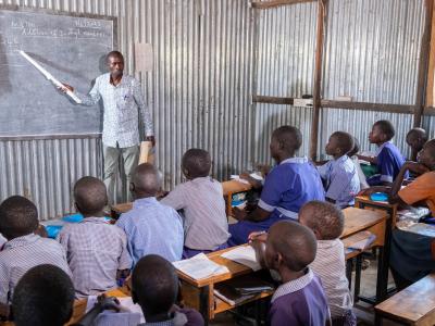 Children enjoy a class through support from World Visions's Kenya Big Dream programme