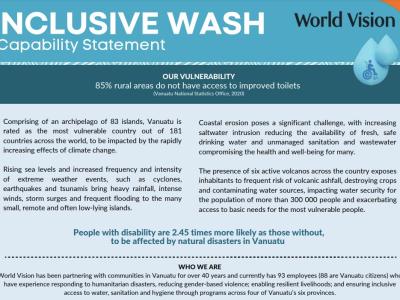 Capability Statement - Inclusive Water, Sanitation & Hygiene