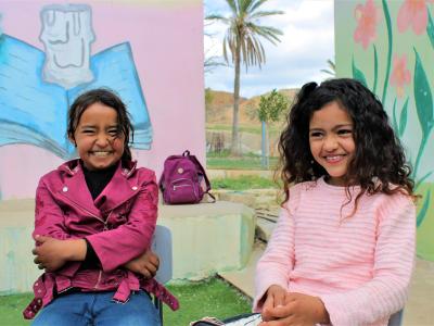 picture of Palestinian girls from Jenin