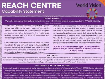 Capability Statement - REACH Centre