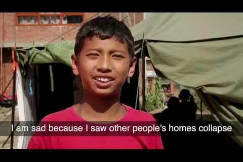 Nepal earthquake through the eyes of a child