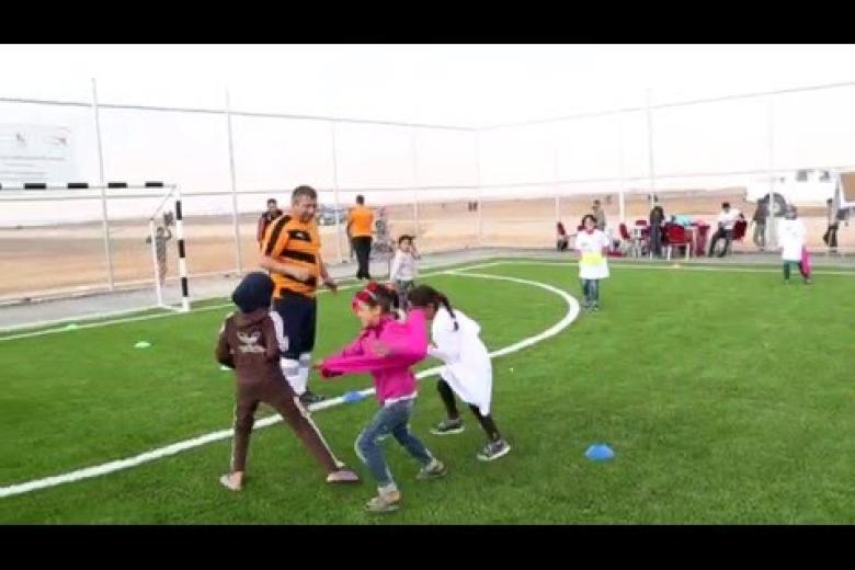 English Premier League teaches soccer skills to refugees in Jordan