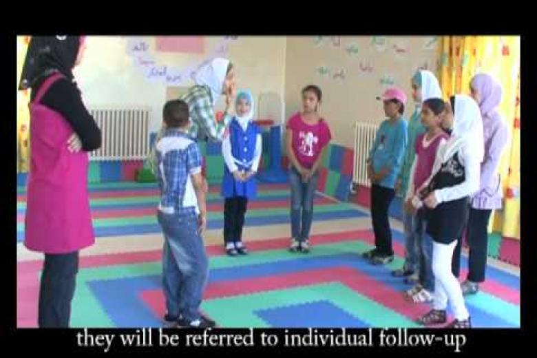 Syrian refugee children feeling  safe in World Vision Children Centers