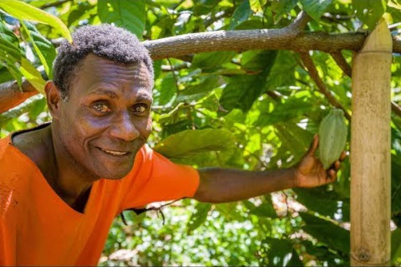 World Vision-trained farmer's cocoa beans voted in top 50 in the world