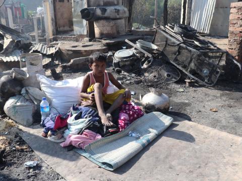 Fire Incident in Rohingya