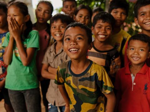 Children smiling from Cambodia
