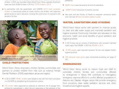 Factsheet-World Vision Kenya Factsheet