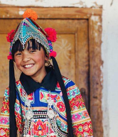 Chinese girl in traditional dress