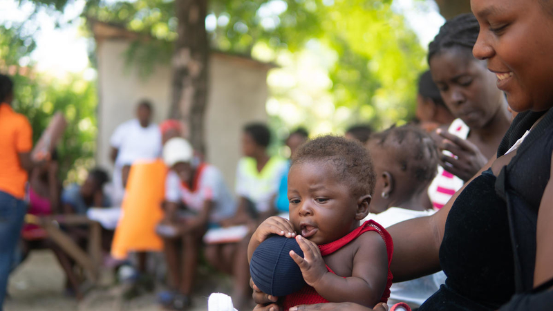 Go Baby Go early childhood development learning session in Haiti