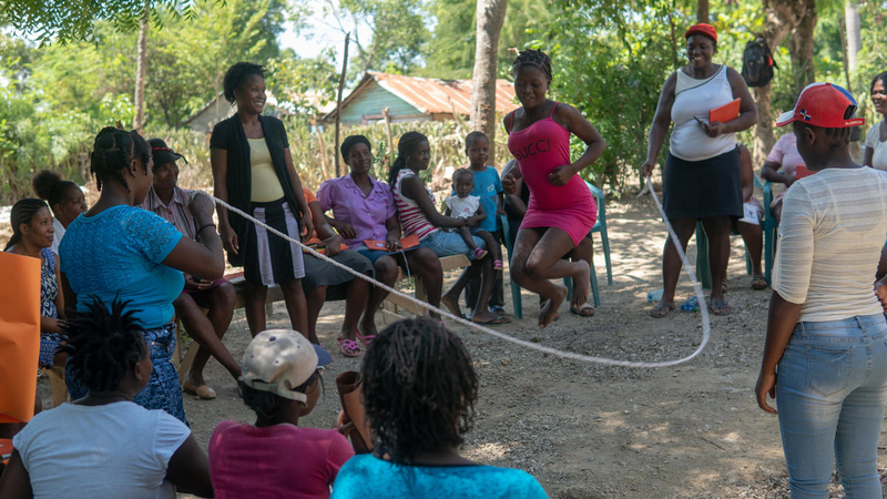 Go Baby Go early childhood development learning session in Haiti