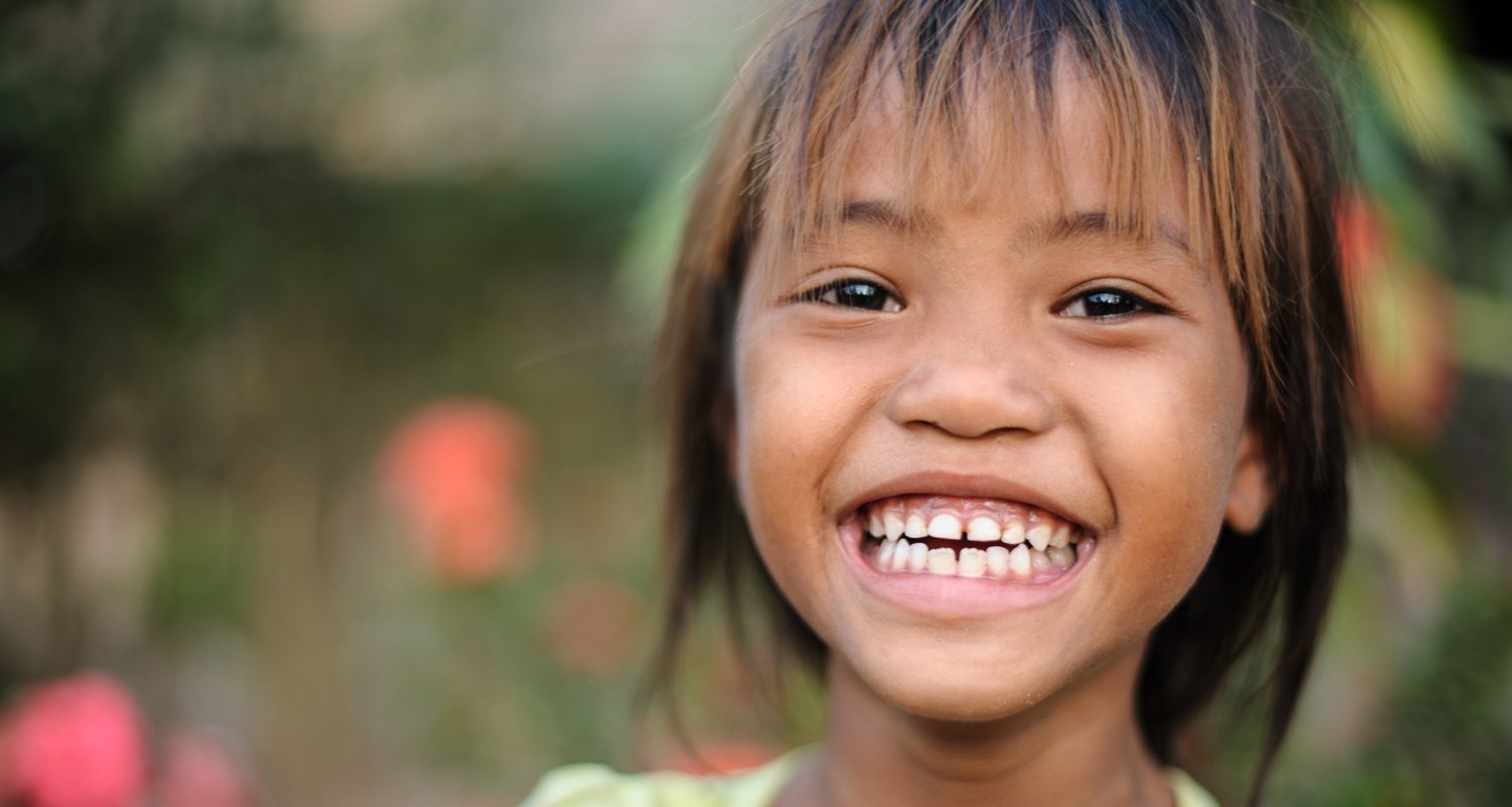 Asian girl smiling