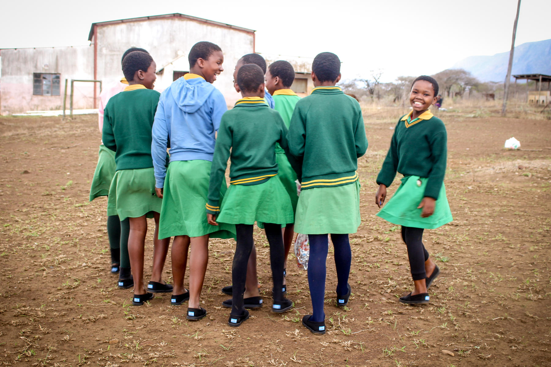 A group of school children in Eswatini
