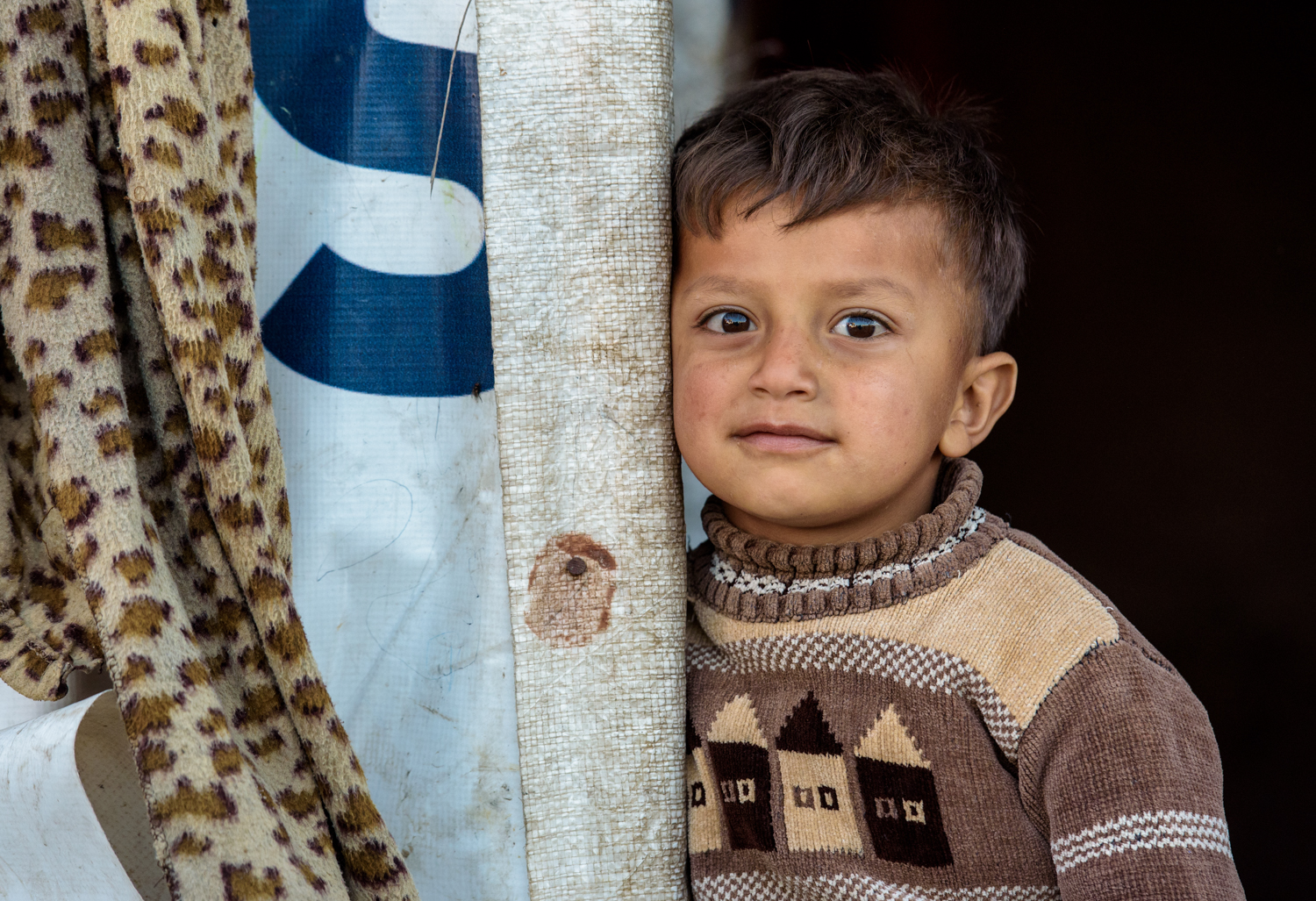 Refugee boy during Syria Crisis