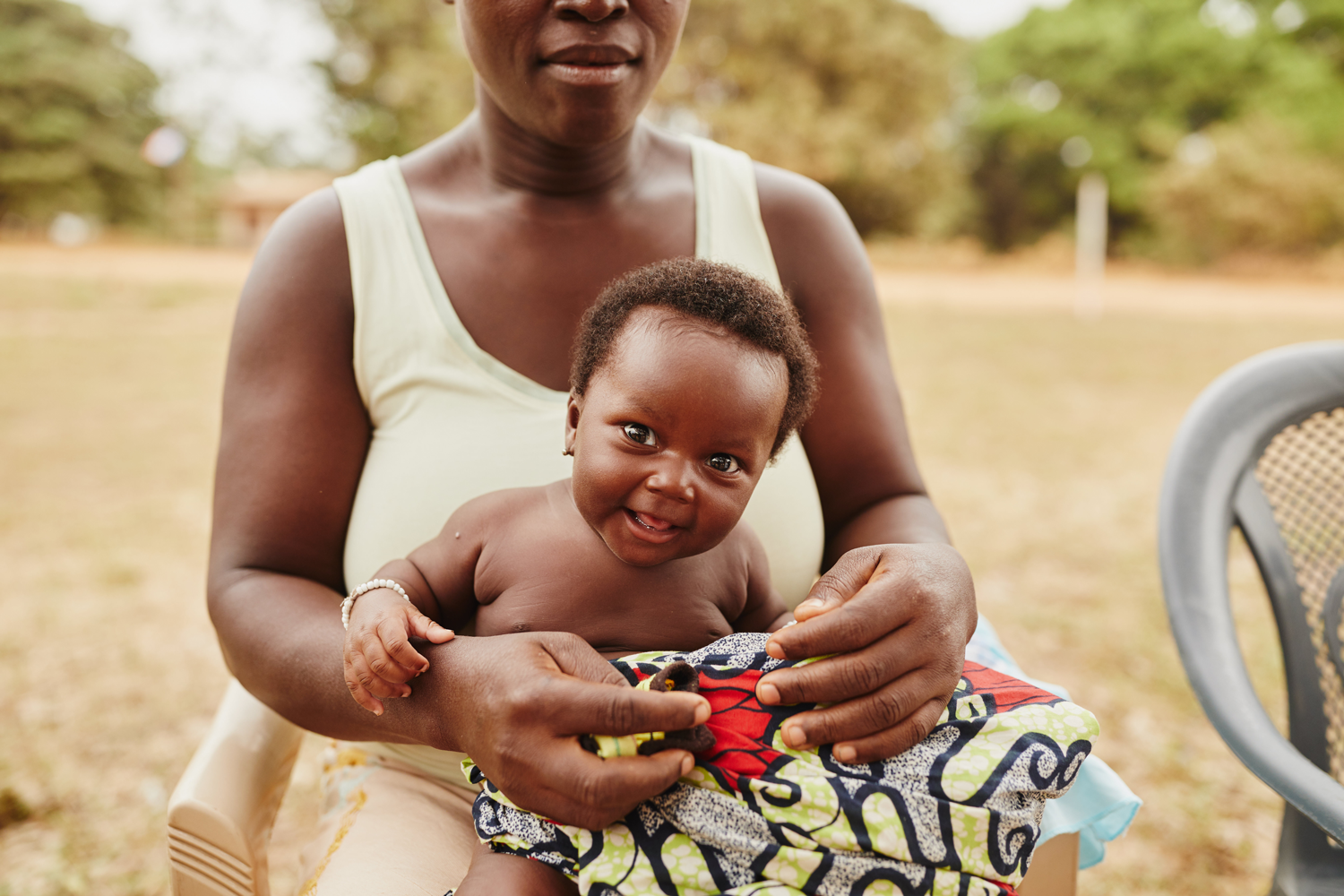 Mother with healthy child