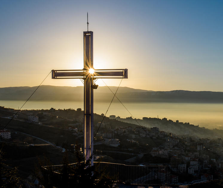 Cross on a hill