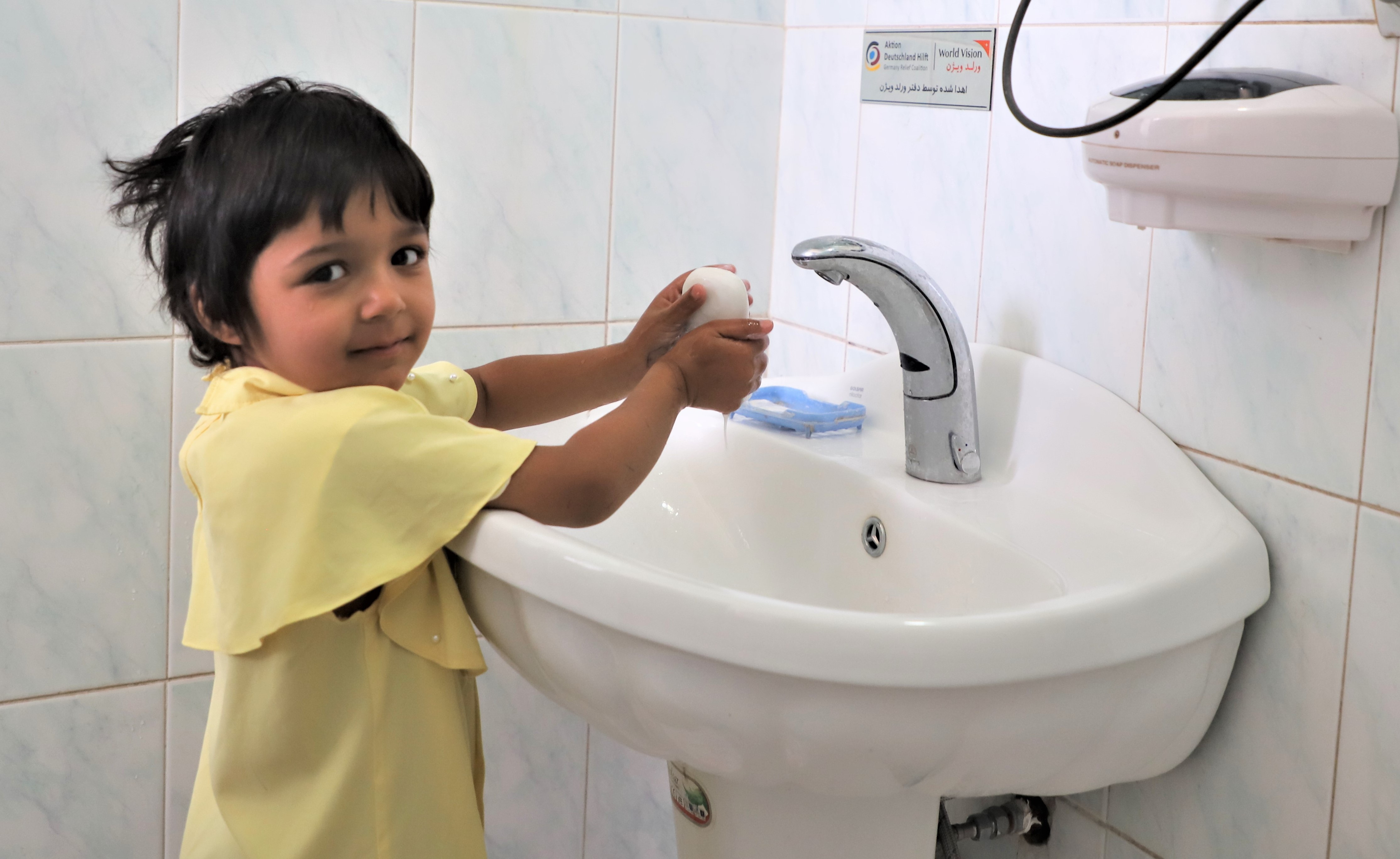 Improved Access to Handwashing Stations Helps Health Workers Battle