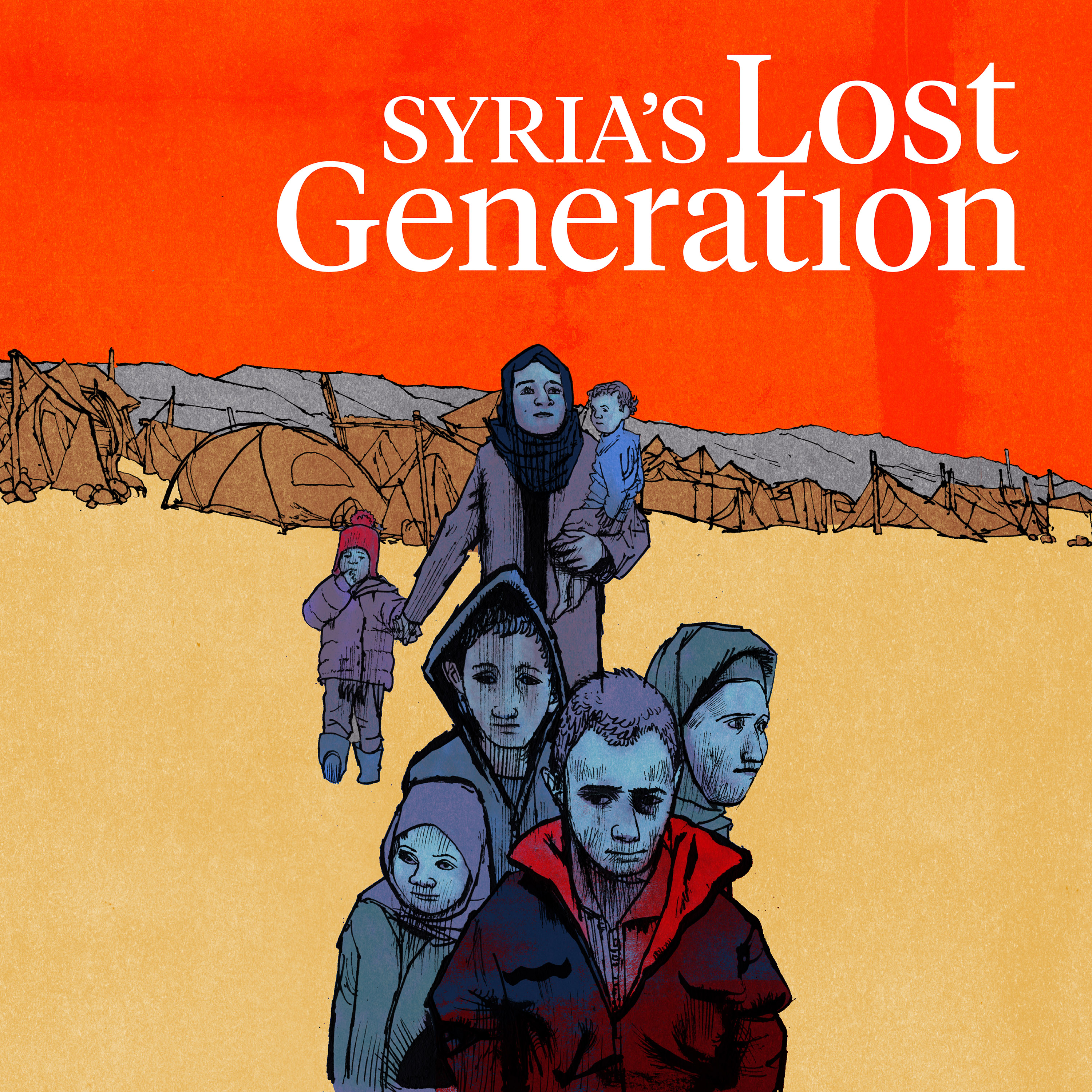 Syria's lost generation postcast cover art
