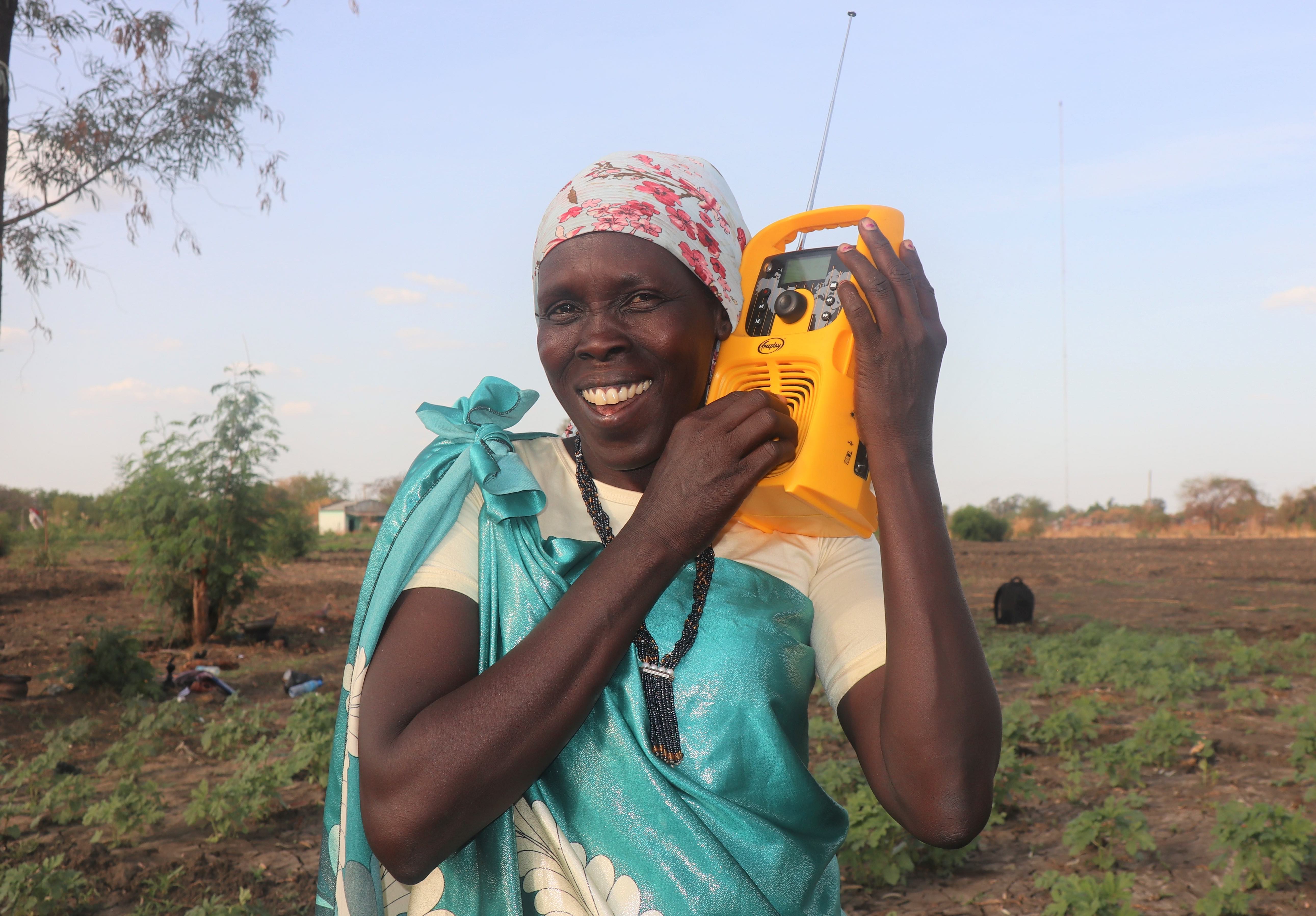 Solar radios connect South Sudan’s farmers together to fight hunger