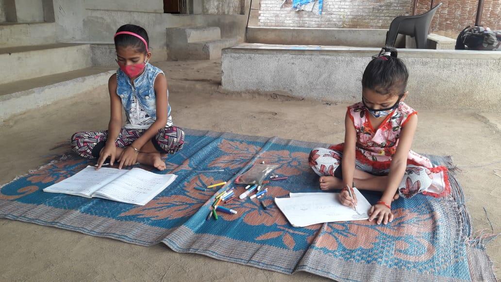 Children learning from home during the COVID-19 Pandemic