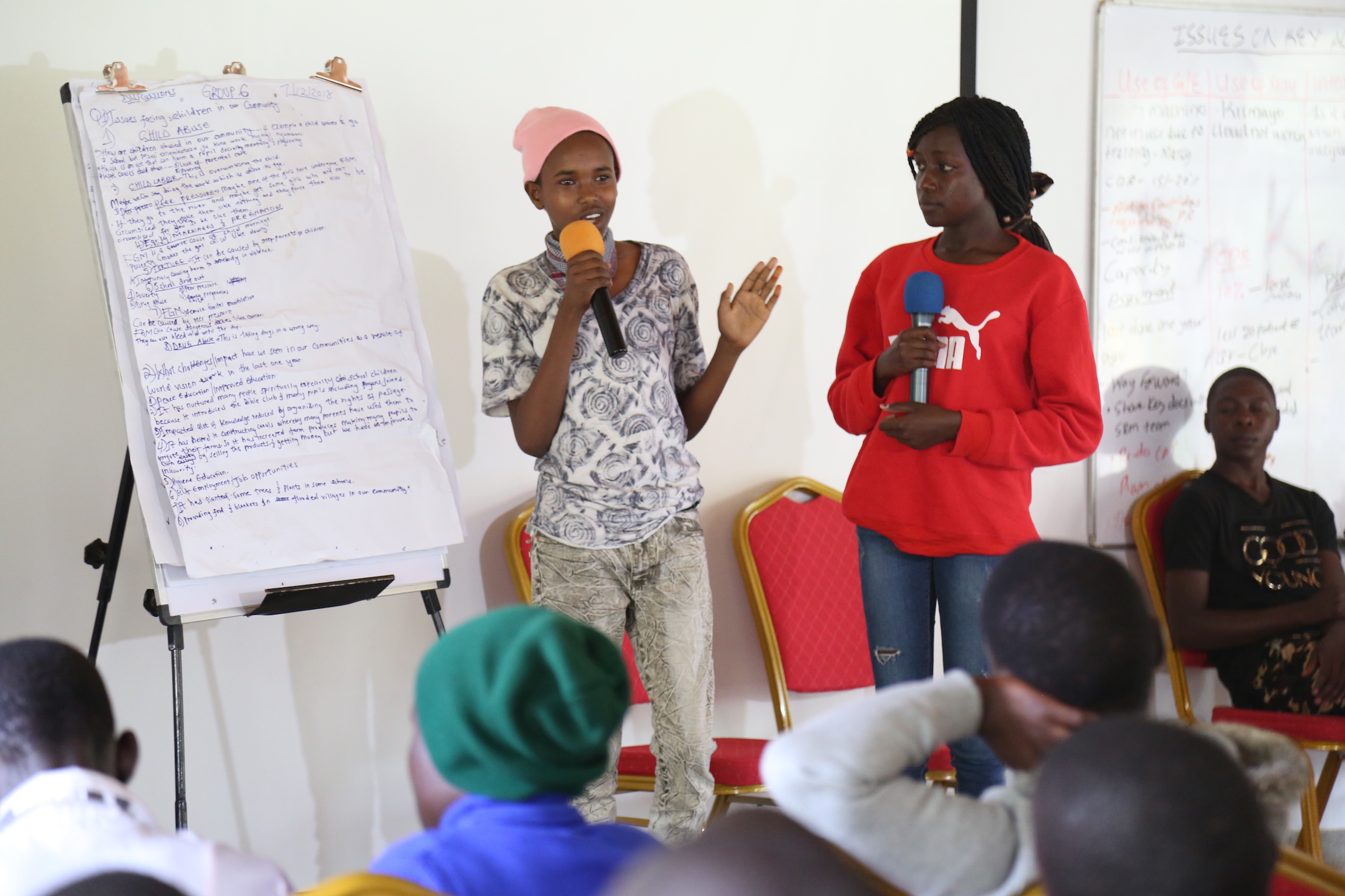 Children deliberating on issues affecting them during the Children's Forum organised by World Vision Kenya on 7, December, 2018. ©2018 World Vision/Photo by Hellen Owuor