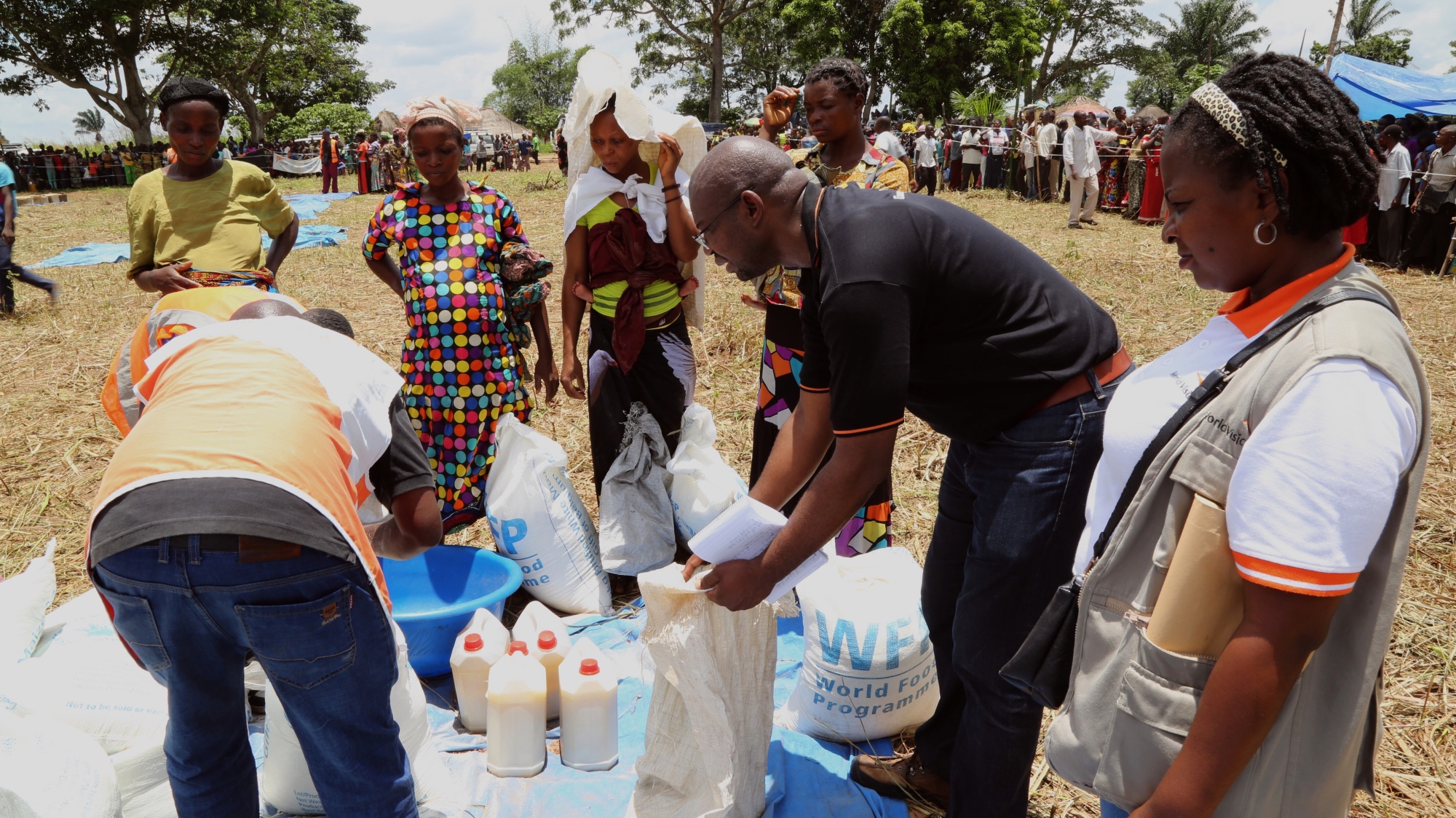 On 13th March 2018, World Vision Southern Africa Senior Director of Operation, Jean Claude Mukadi, visited Tshimbu to appreciate the situation. He explains, “Most children in this area are suffering from malnutrition. They are suffering from lack of means