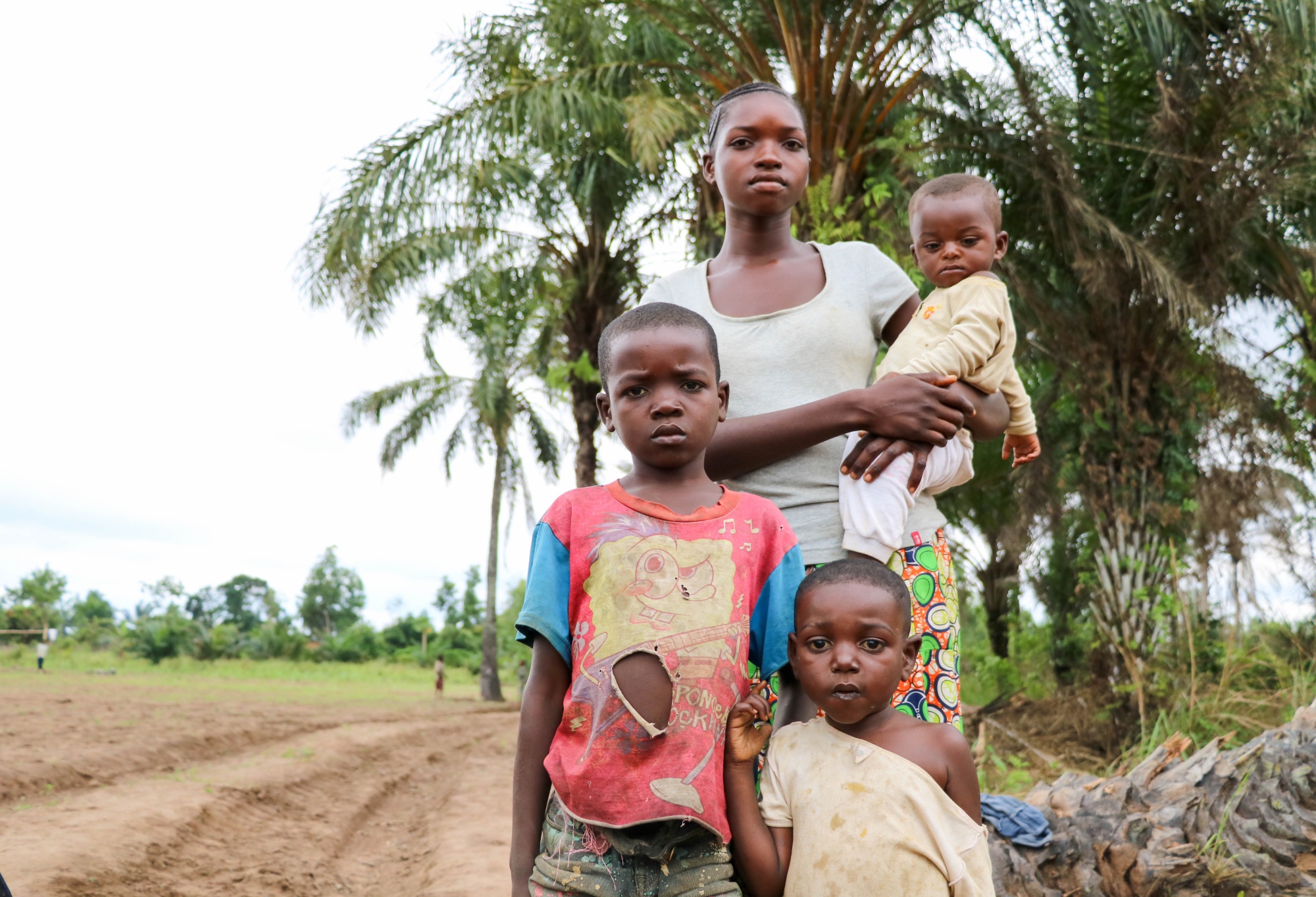 Julie’s husband drowned fleeing the violence this May, leaving her struggling to care for her children Albert (8 months), Charles (12), and Francoise (4). With the loss of her husband’s earnings, Julie is no longer able to pay Charles’ school fees.