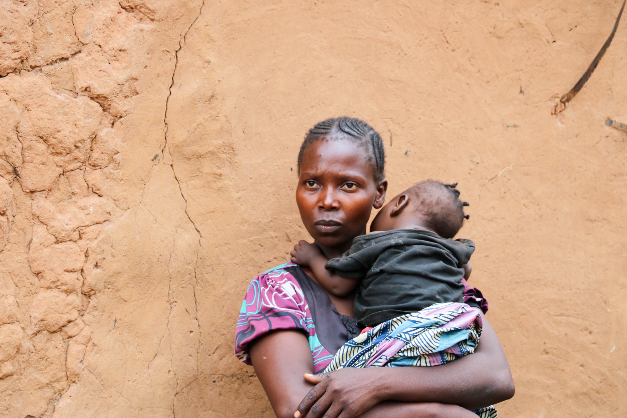 Rose’s husband went missing in the chaos at the end of May, and hasn’t been seen since. The baby Rose holds is too weak to lift its head properly, and one of her little girls has a bad ear infection.