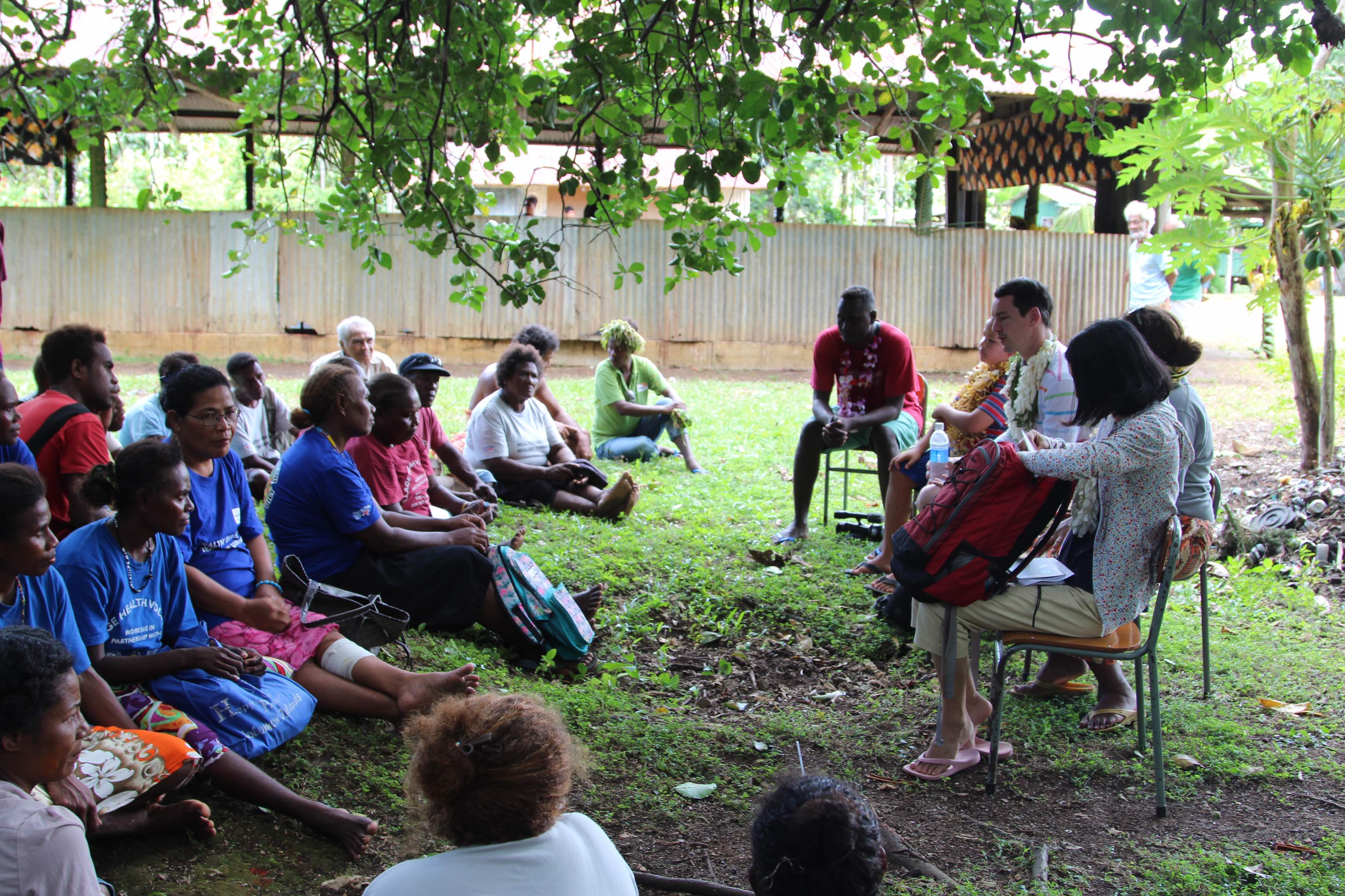 Partners visit maternal health project sites in Central Islands Province