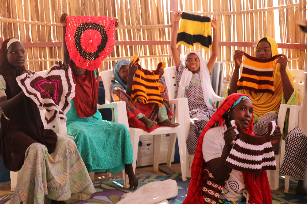 Knitting class