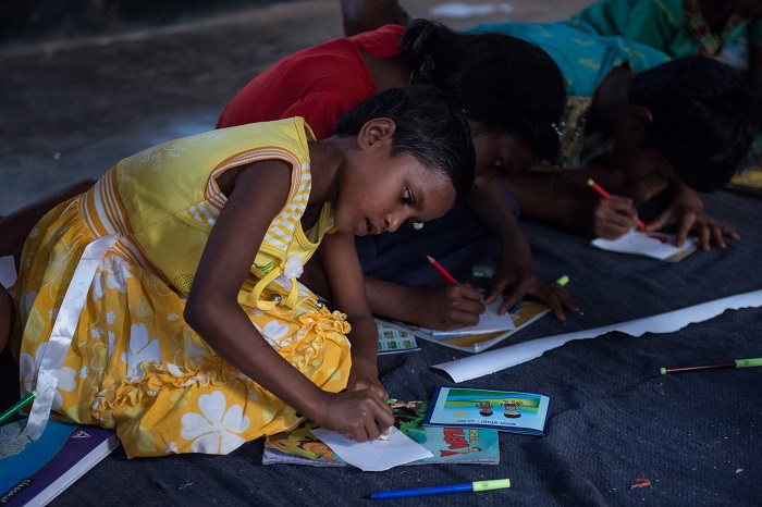 Shanti learns to read