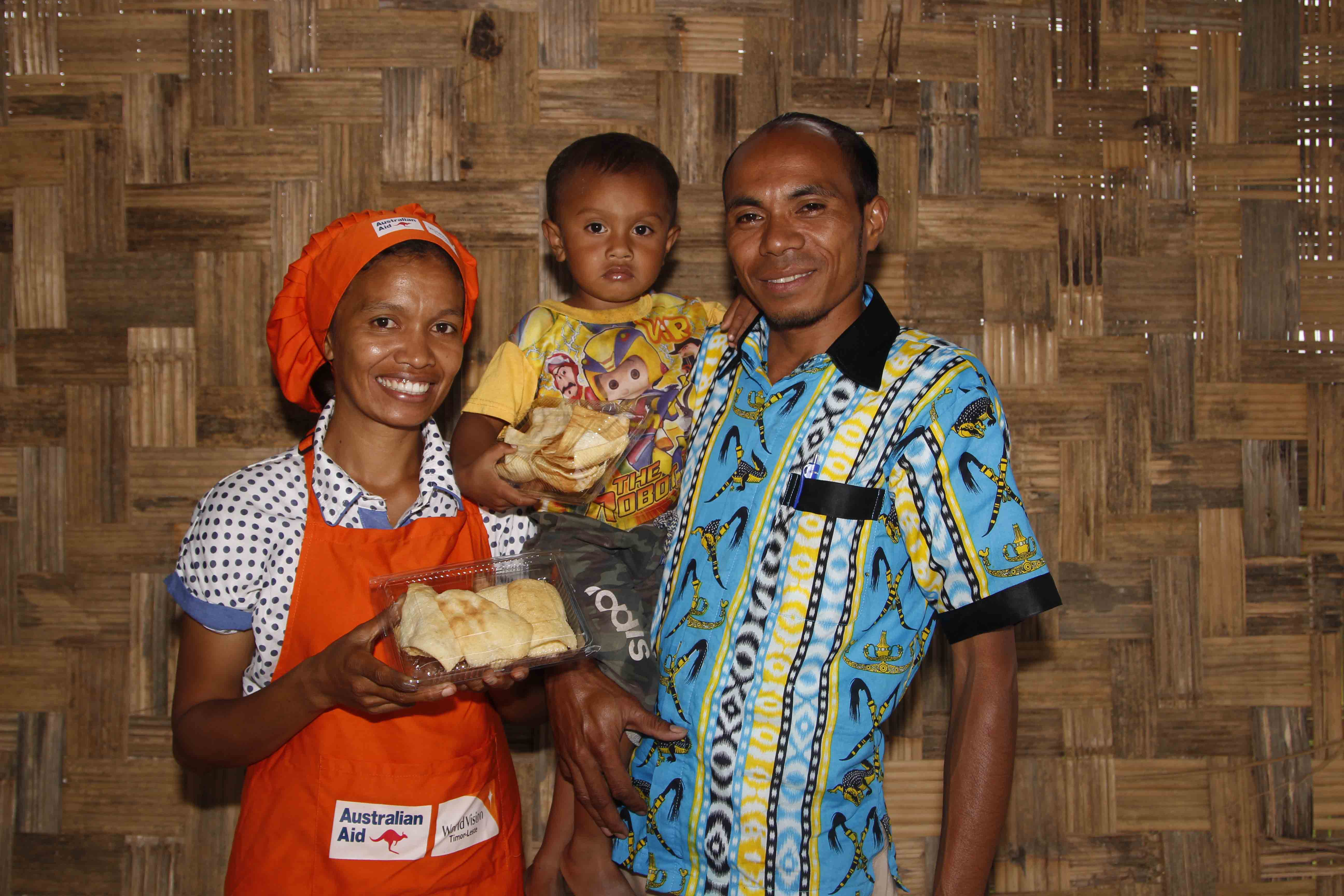 Terezinha, her husband Antonio, and son Joao.