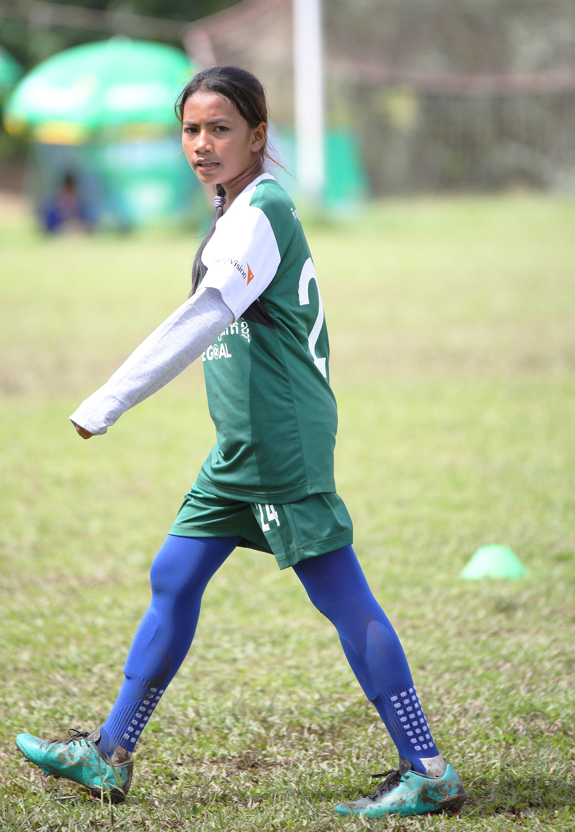 Kompheak in football field