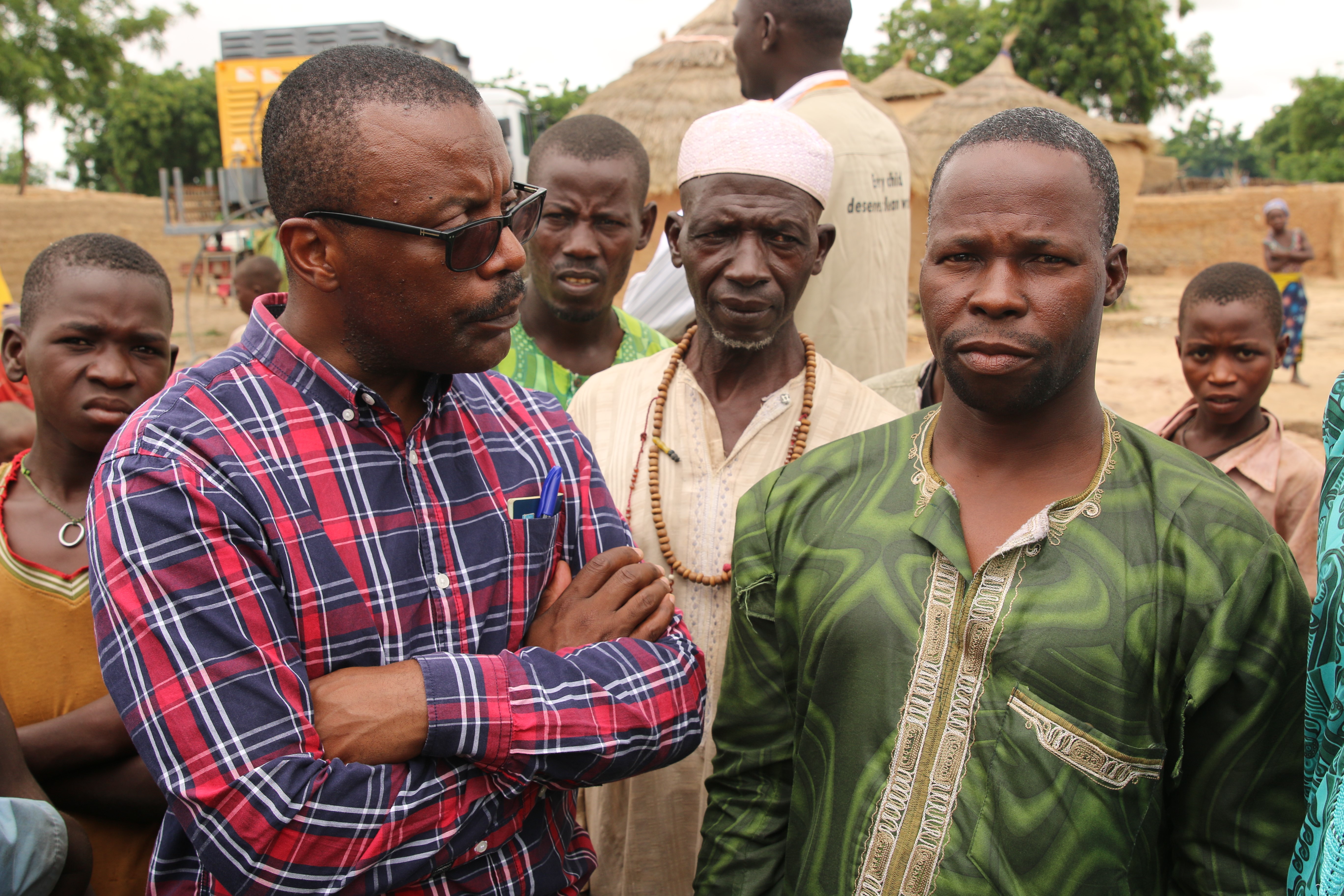 "We are very grateful for the efforts you have made to help us Now that we have something to drink, we can look for food" Mourtala also called "Sarkin Power"