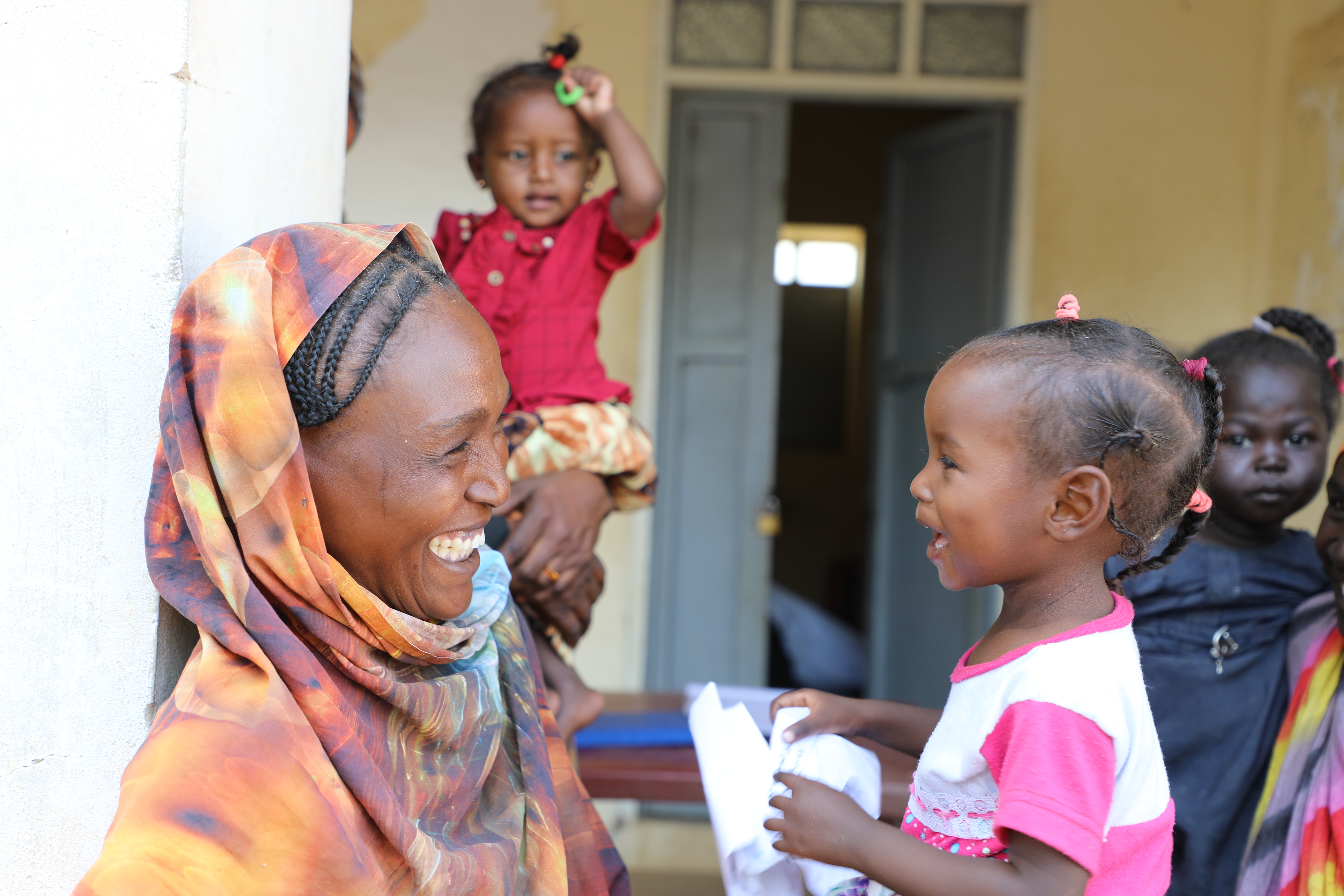 Mother and daughter at a World Vision Sudan supported health facility