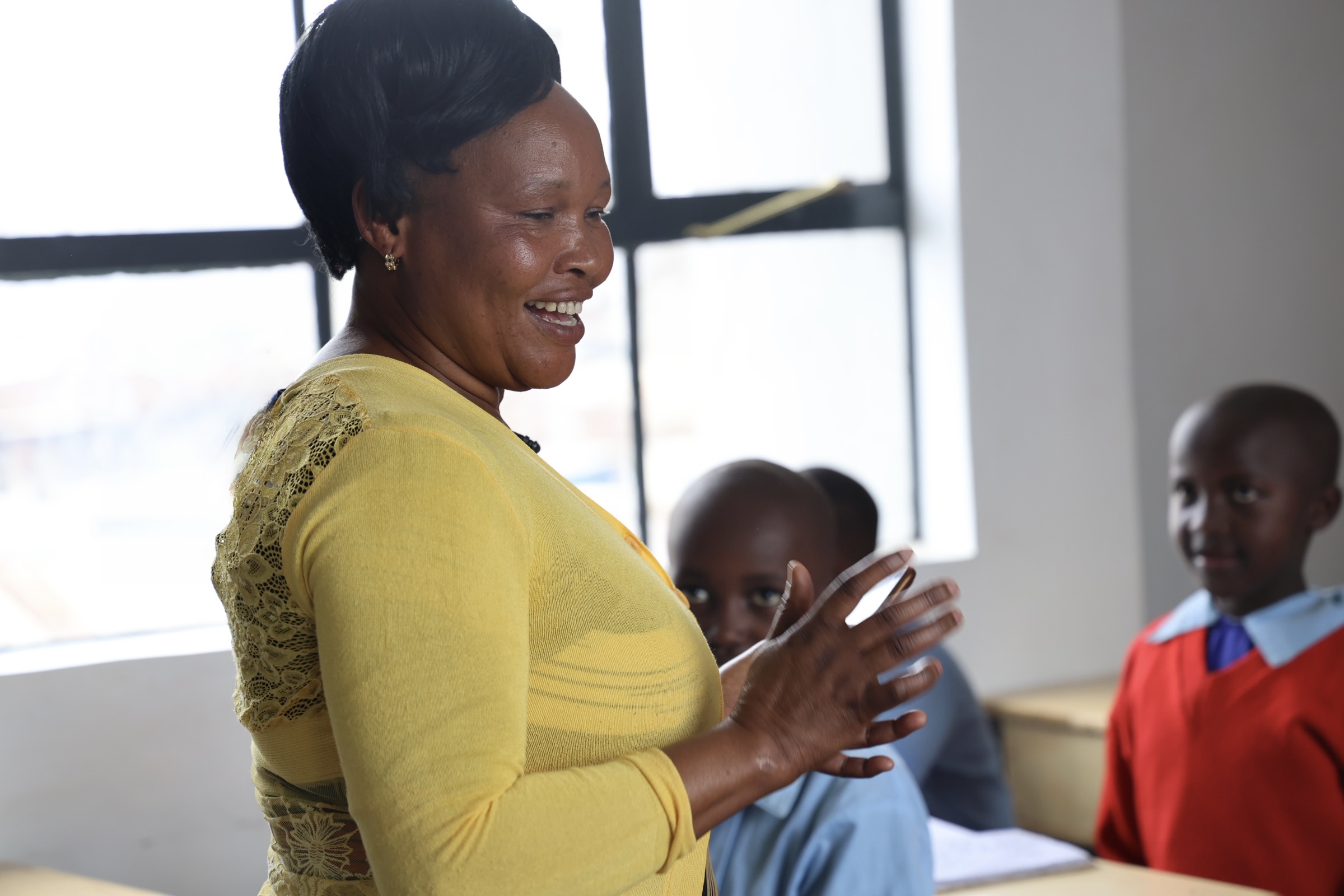 TBA Headteacher Rosemary Nuru loves the impact of the new building on the children and teachers