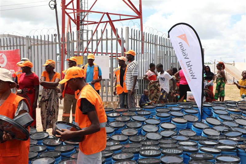 Emergency kits pre-positioned in one of the accommodation centers.