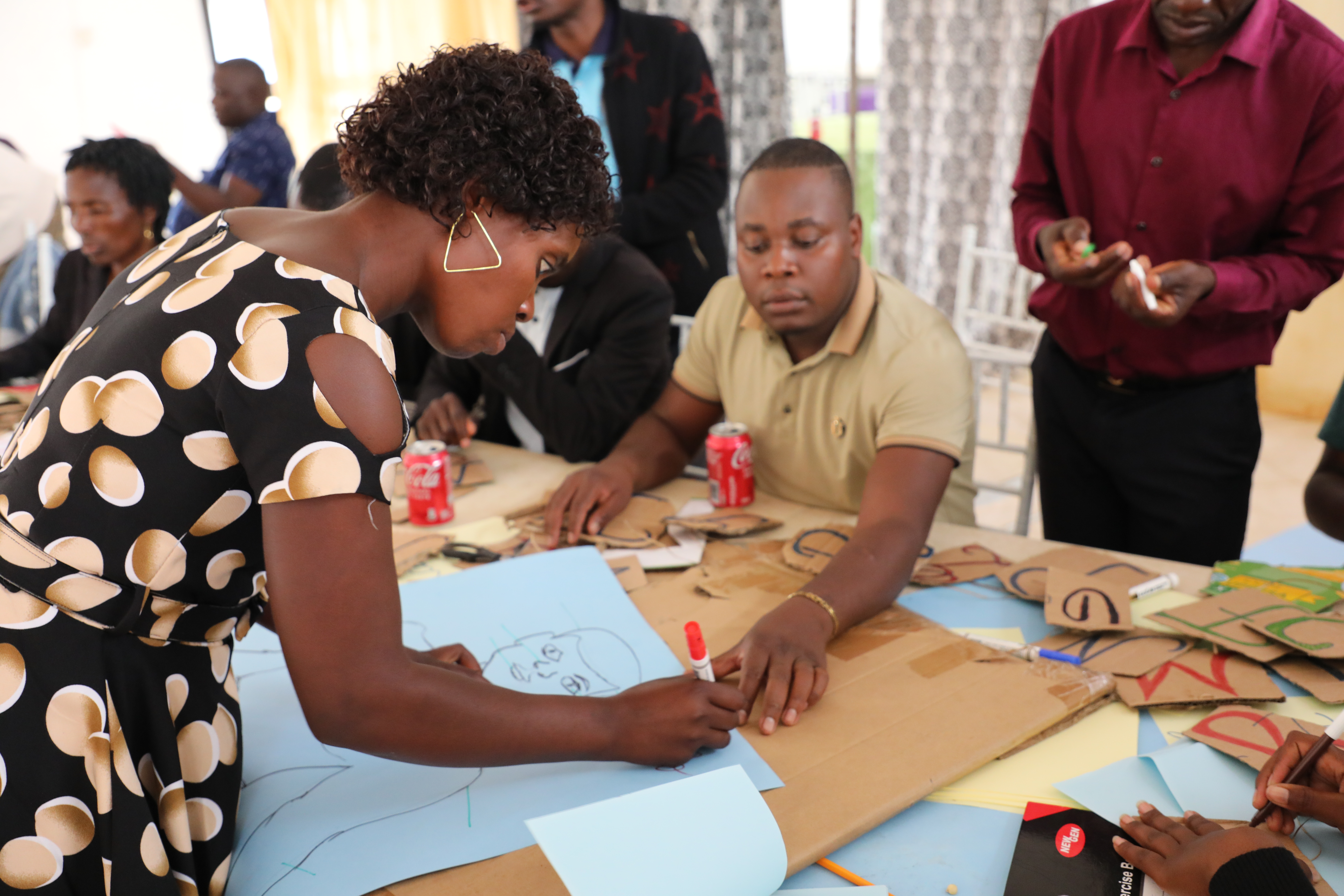 Teachers producing diverse materials 