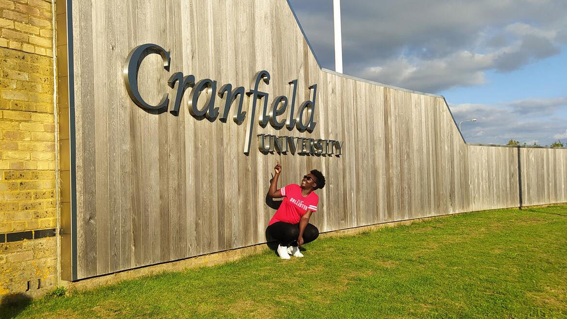 Pauline at Cranfield University