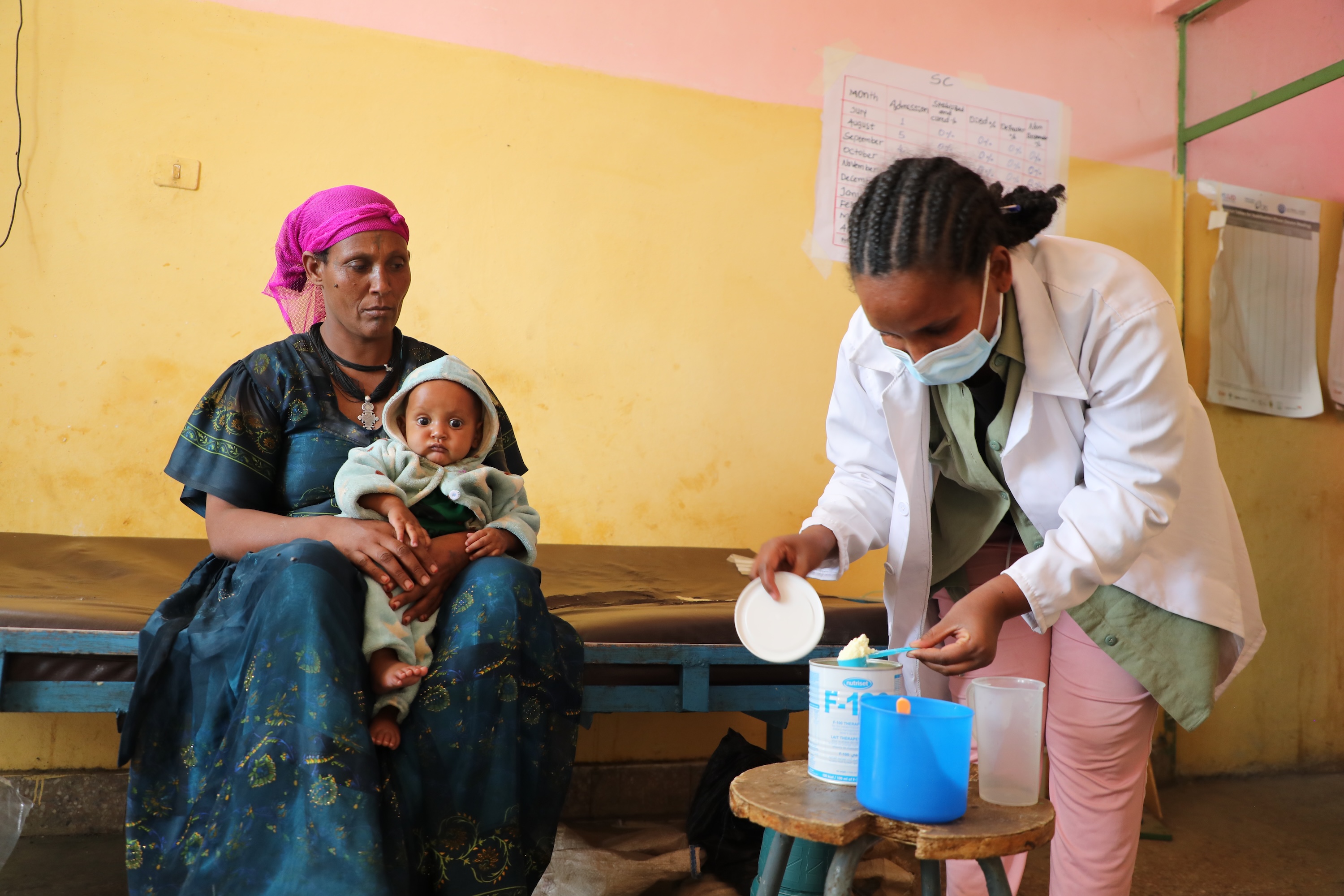 Gember learining how to make a therapeutic milk