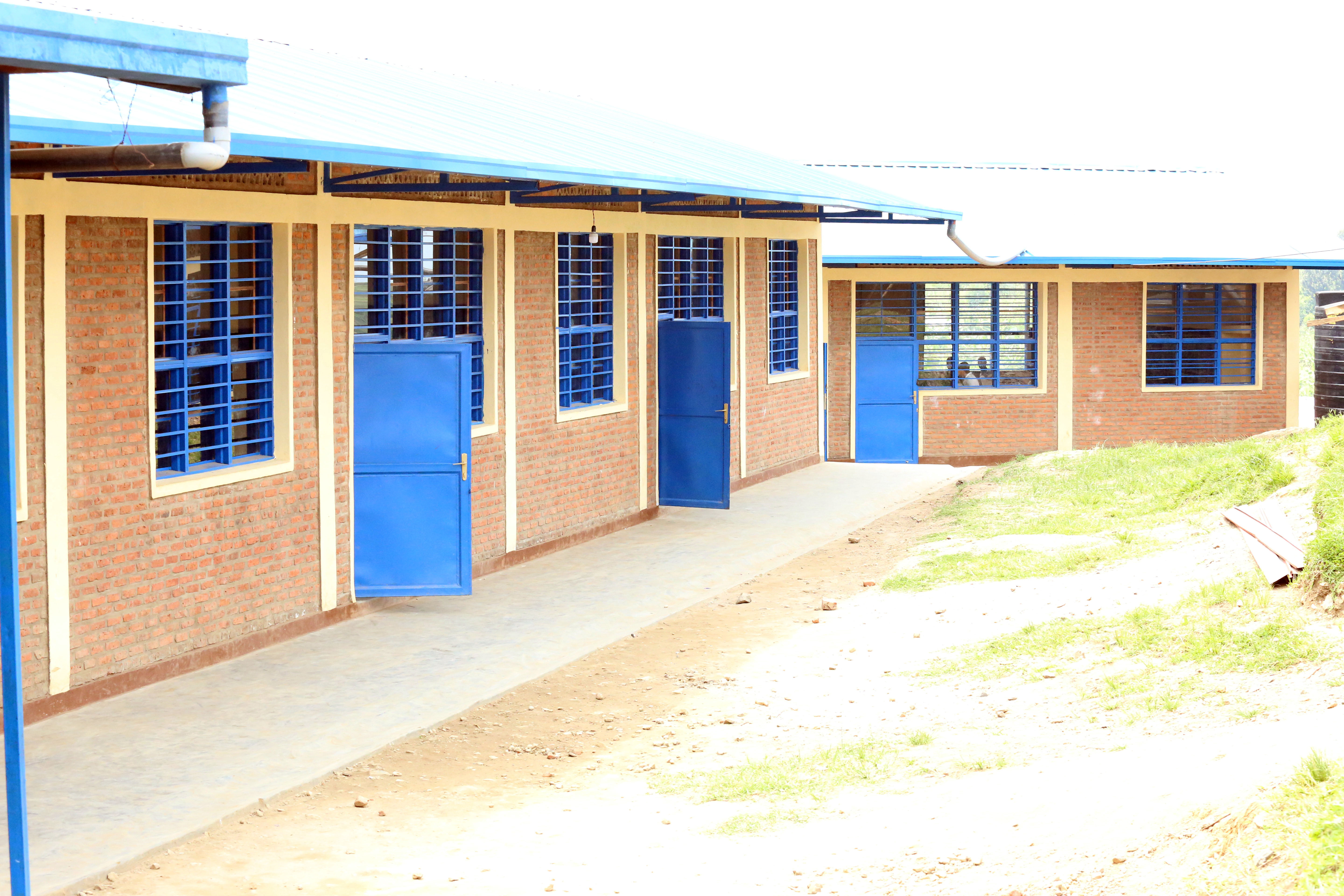 New classrooms at Groupe Scholaire Kibirizi.
