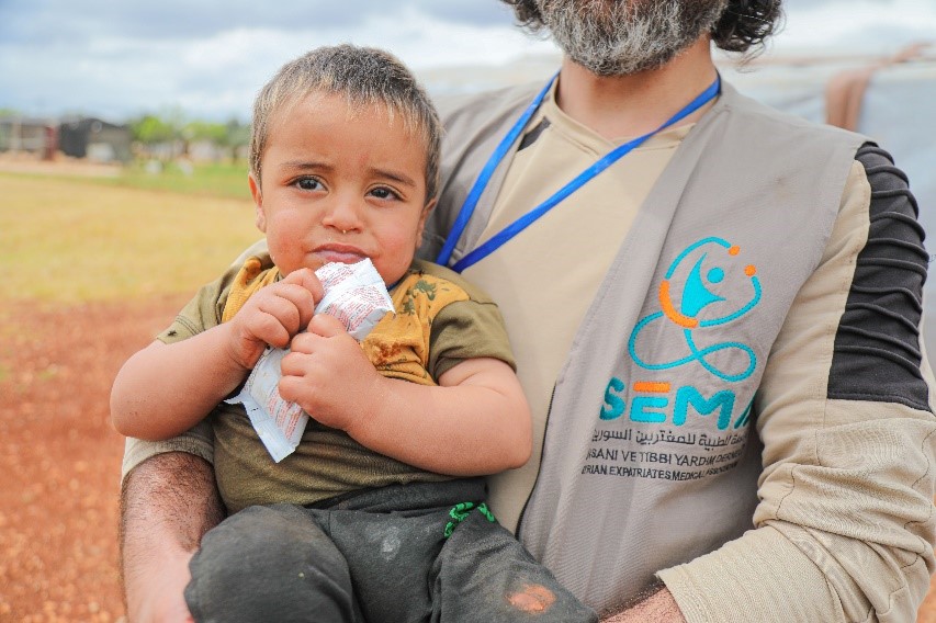 Syrian Expatriate Medical Association, World Vision Syria Response Partner.  Zaid received medical care to recover from severe malnutrition.