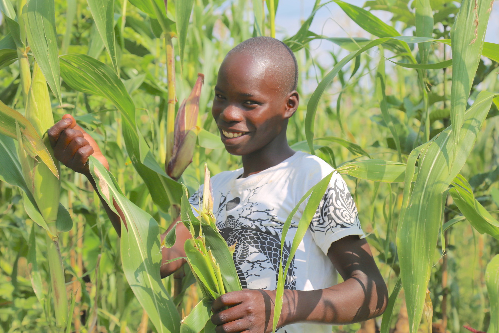 Raphael, aged 14, is sensitising his community on COVID-19 prevention. ©World Vision Photo/Irene Sinoya.