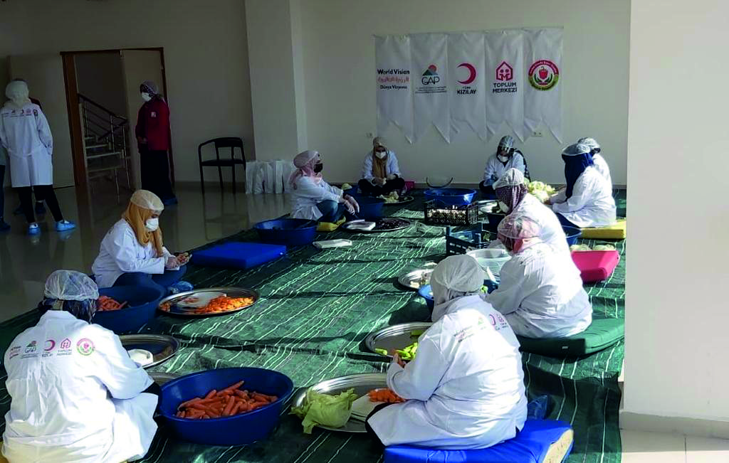 Syrian refugee and Turkish host community women provided with capacity building and inclusion sessions. 