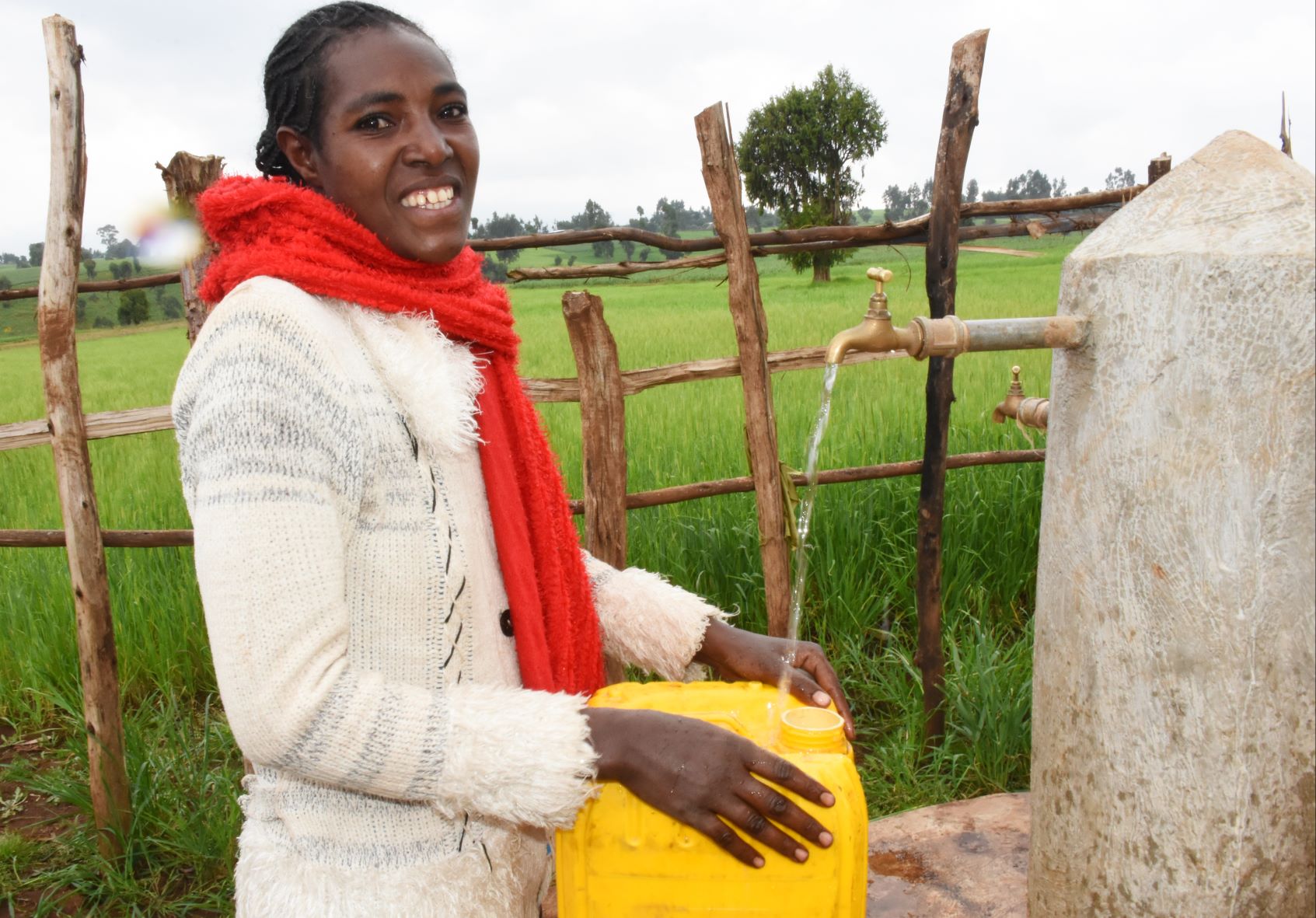 “Thank God for World Vision and the government who made sure that we have water at this serious time that threatens our health,” says Chaltu.