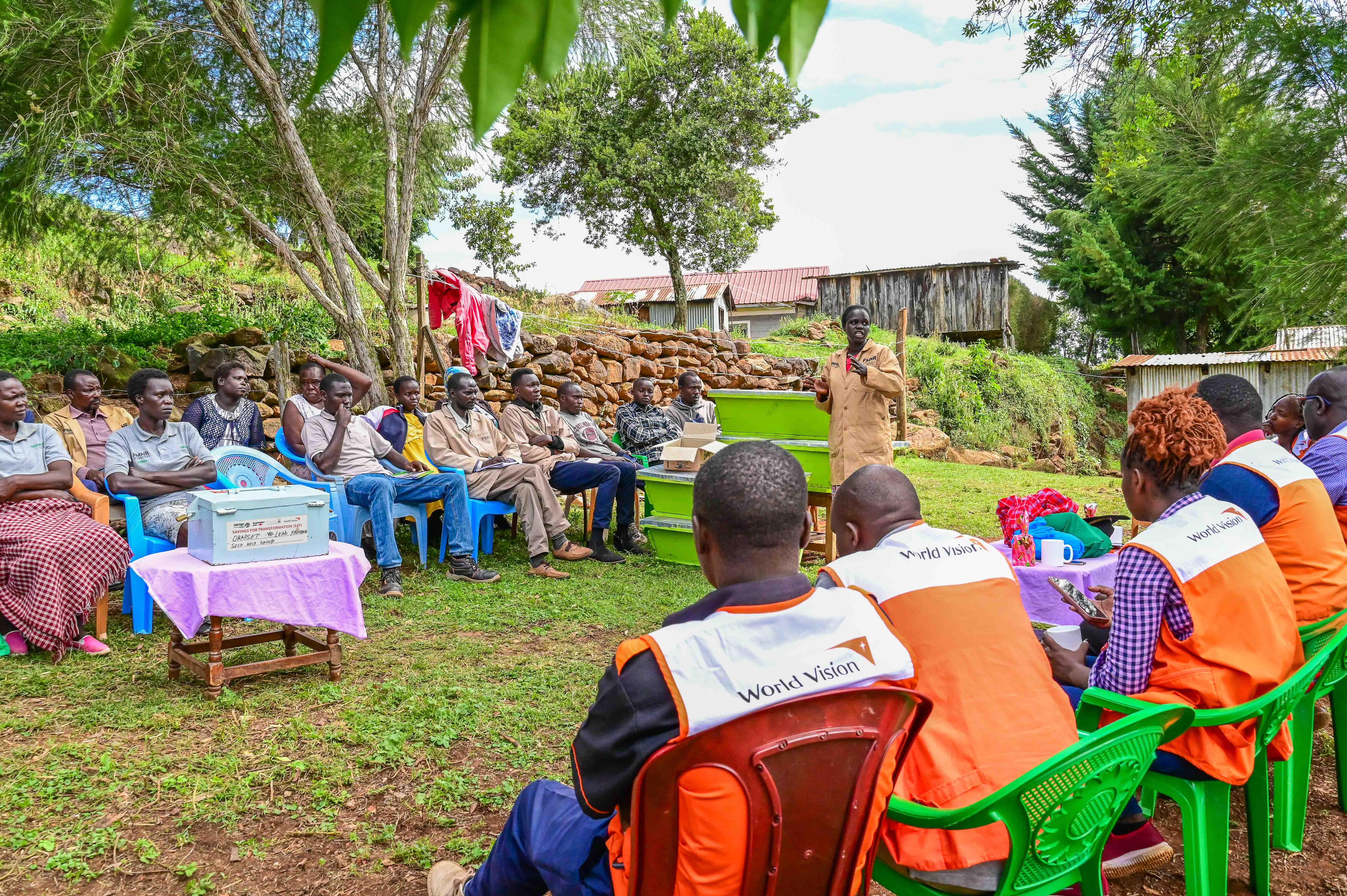 Sophia was chosen by her community to become a lead farmer in 2022. Since then, she has trained 22 replicate farmers on FMNR. ©World Vision Photo/ Hellen Owuor
