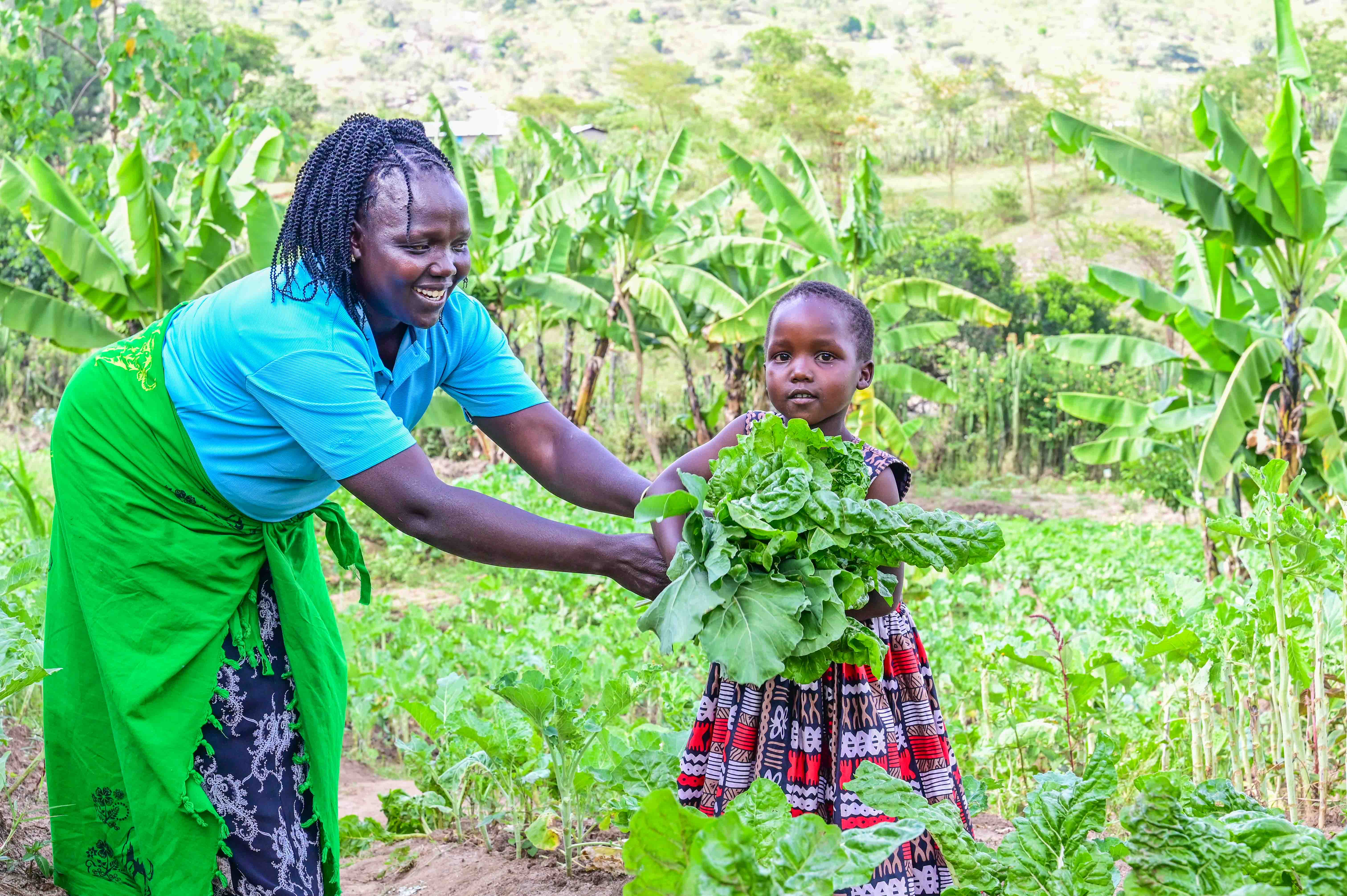 Mark and his family are able to get ENOUGH nutritious food from their farm. ©World Vision Photo/ Hellen Owuor