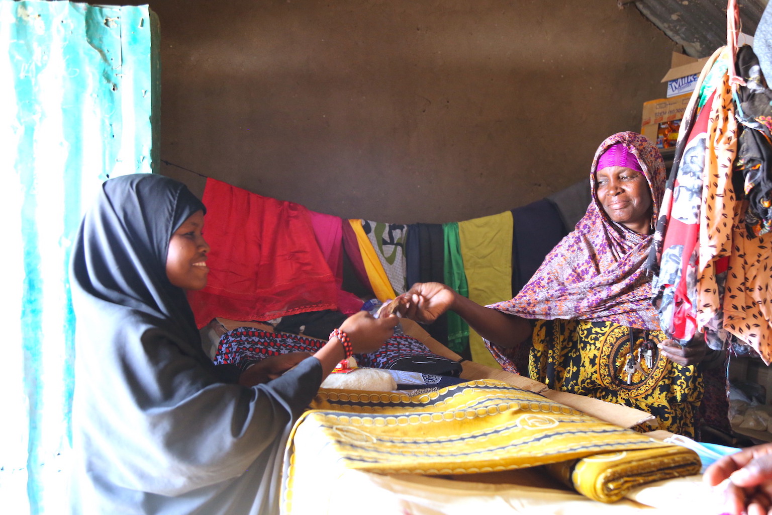 Beneficiaries enjoy the convenience of shopping